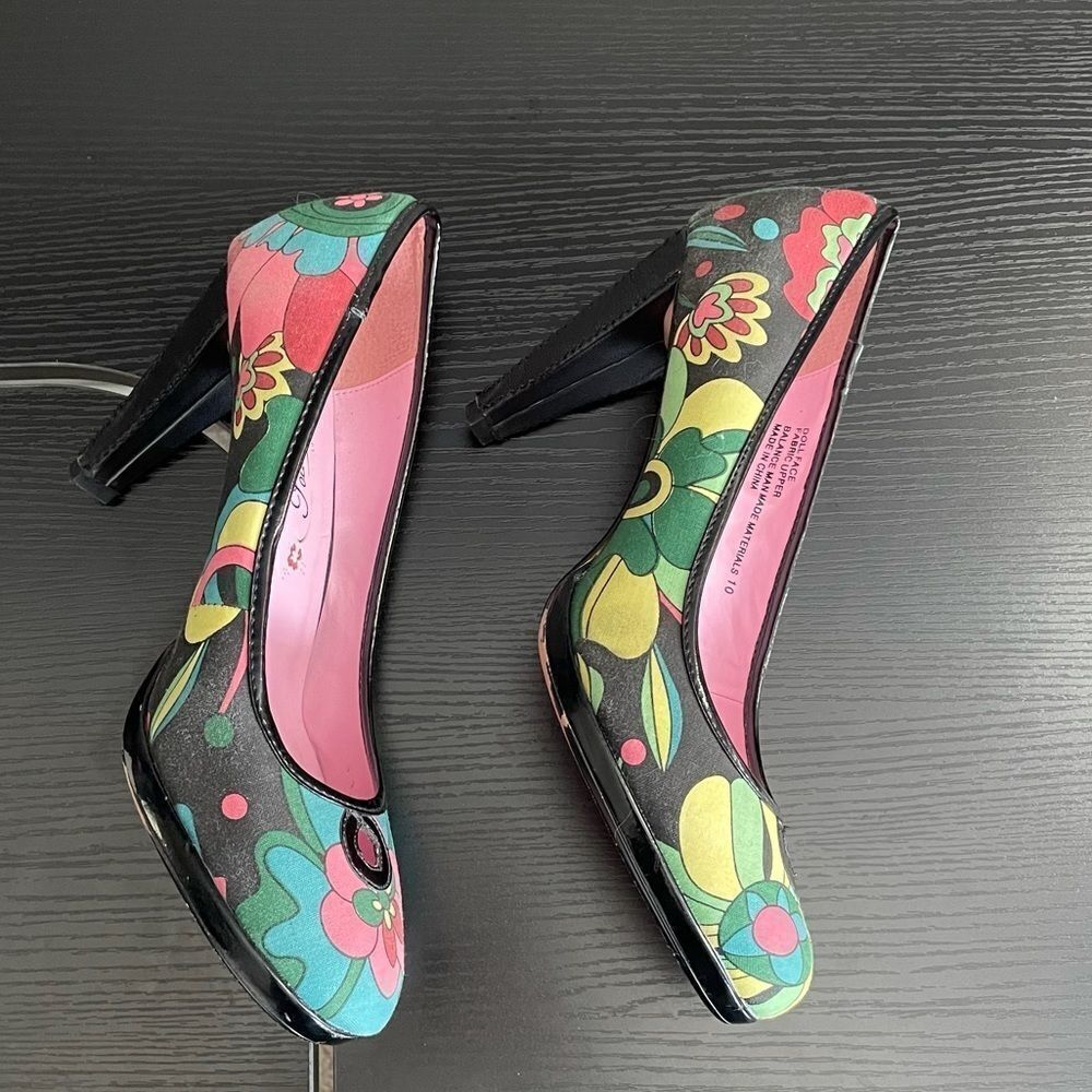 Poetic Licence Doll Face Colorful Fabric Upper With Leather Heel, 10 - Picture 12 of 16